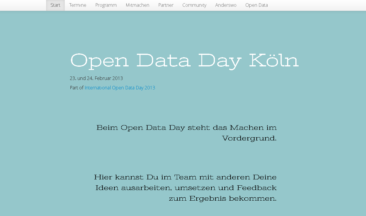 Open Data Day Köln 2013