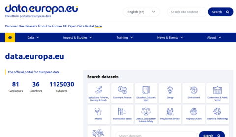 Das Europäische Datenportal - Data.europa.eu - Openall.info